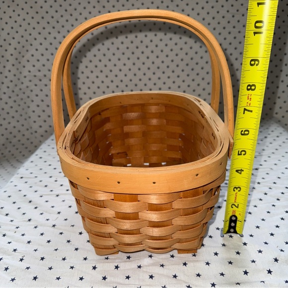 Vintage Woven Oblong Handled Gathering / Gardening / Herbs / Flower Basket EUC - Picture 7 of 17